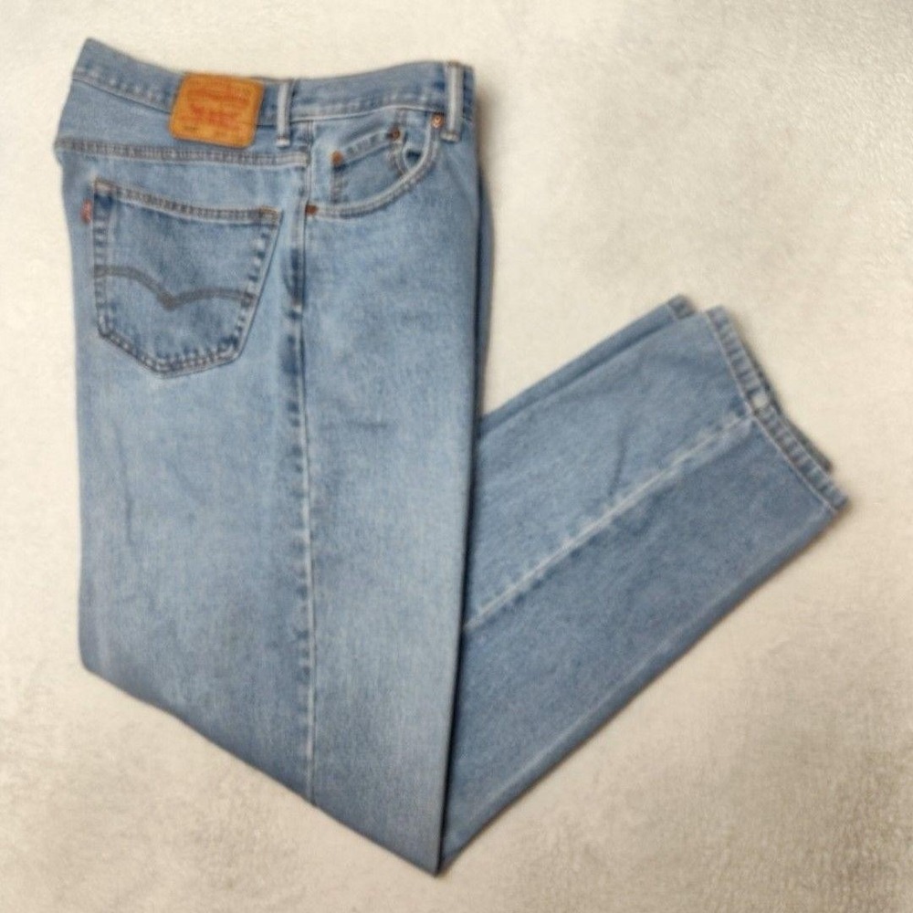 Levis‎ 560 Jeans Mens 36x34 Blue Light Wash Y2K Relaxed Tapered Denim 5-Pocket